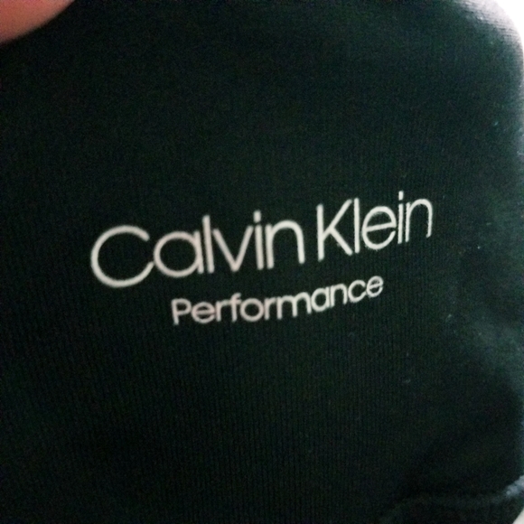 Calvin Klein Performance Gold Oversized Logo Leggings NWOT - Picture 2 of 4